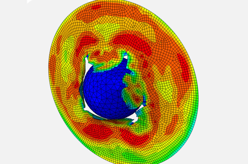 ball-plate impact