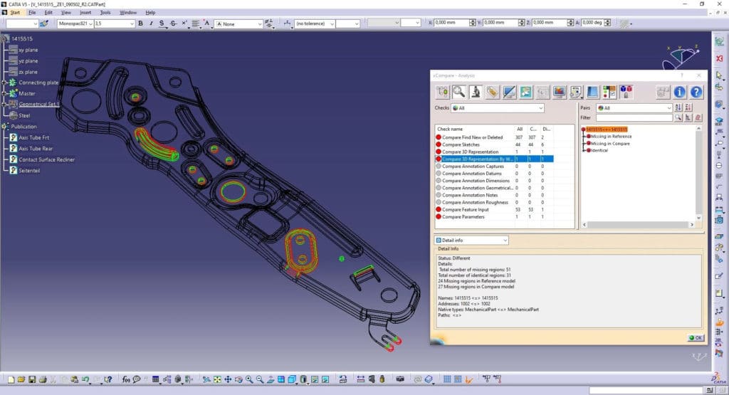 xcompare v5v5 3d model representation