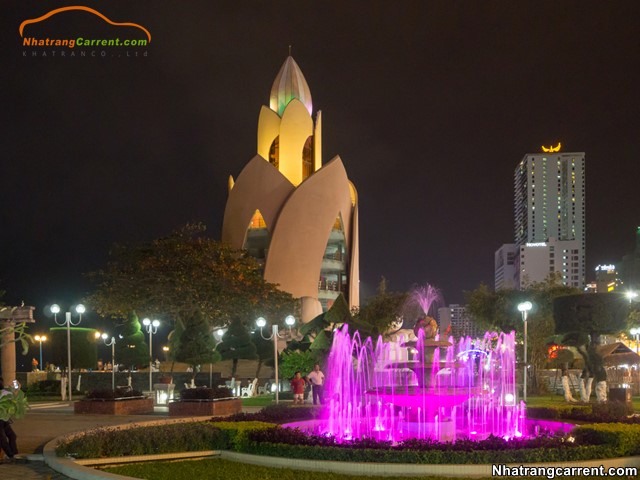 Tram Huong Tower nha trang at night